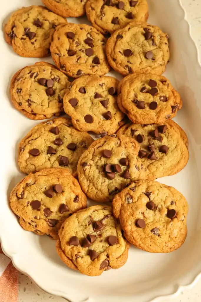 Hands down, these are the best Chewy Chocolate Chip Cookies with the perfect balance of sweetness and semisweet chocolate chips.