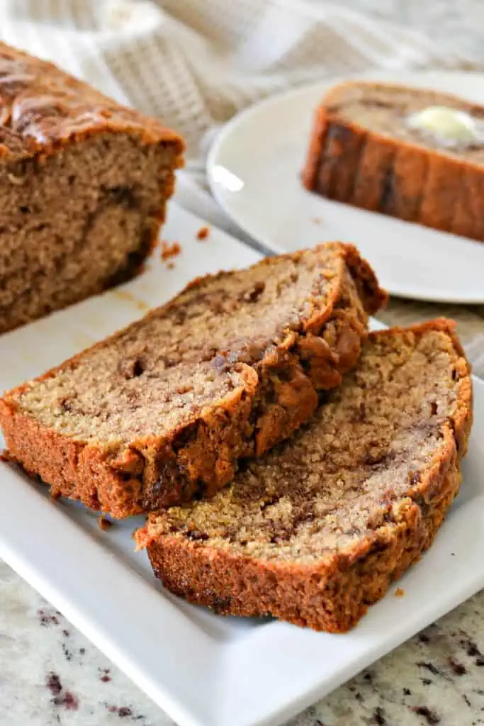 Cinnamon Swirl Bread is an easy quick bread recipe that comes together quickly and is swirled with sweet cinnamon butter making it perfect for breakfast or brunch.