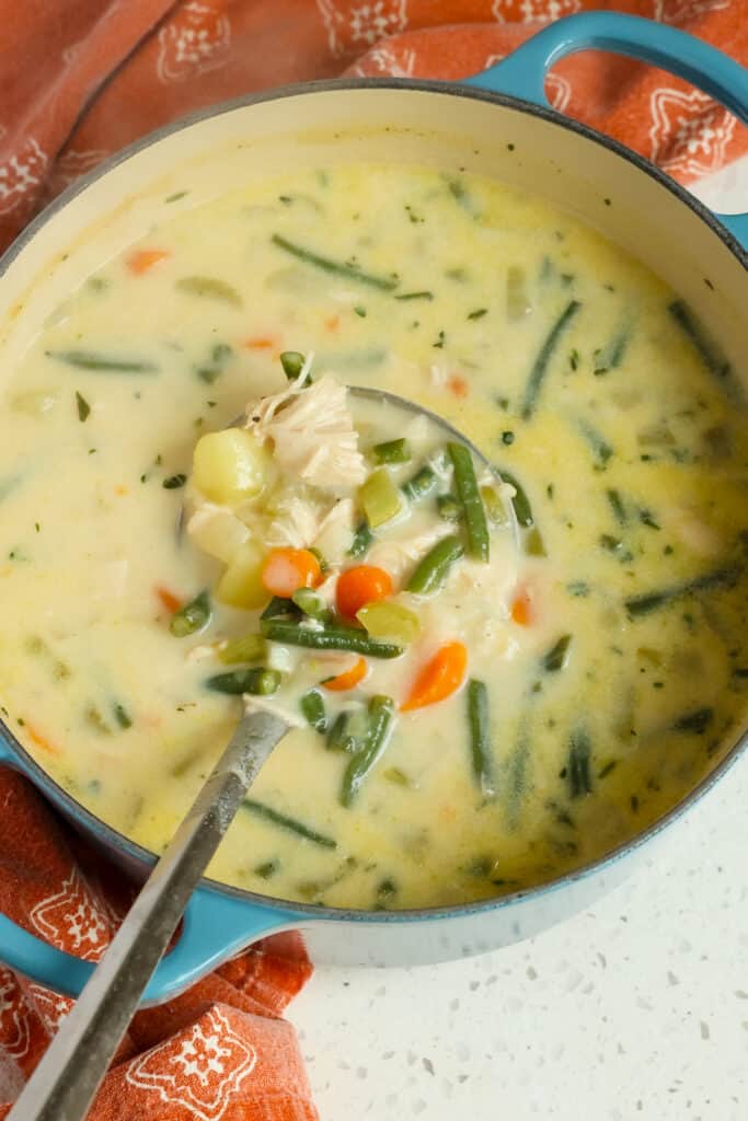 This tasty soup comes together quickly and easily with already-cooked rotisserie chicken, making it doable on busy weeknights.