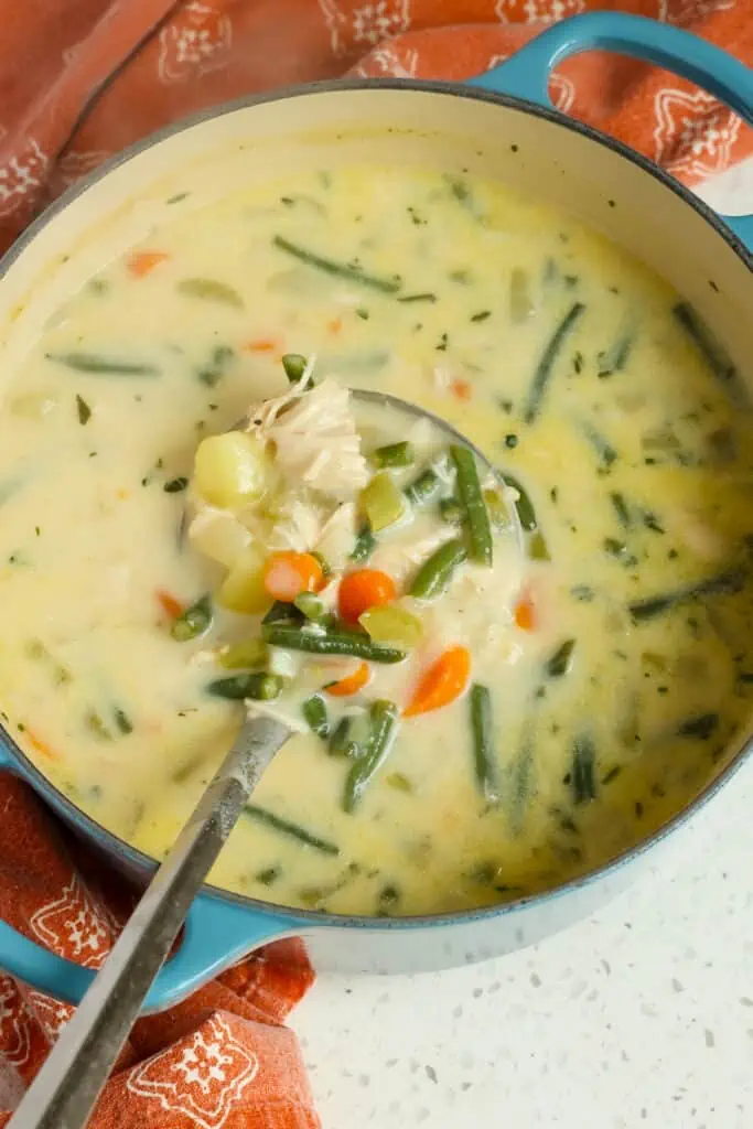 This tasty soup comes together quickly and easily with already-cooked rotisserie chicken, making it doable on busy weeknights.
