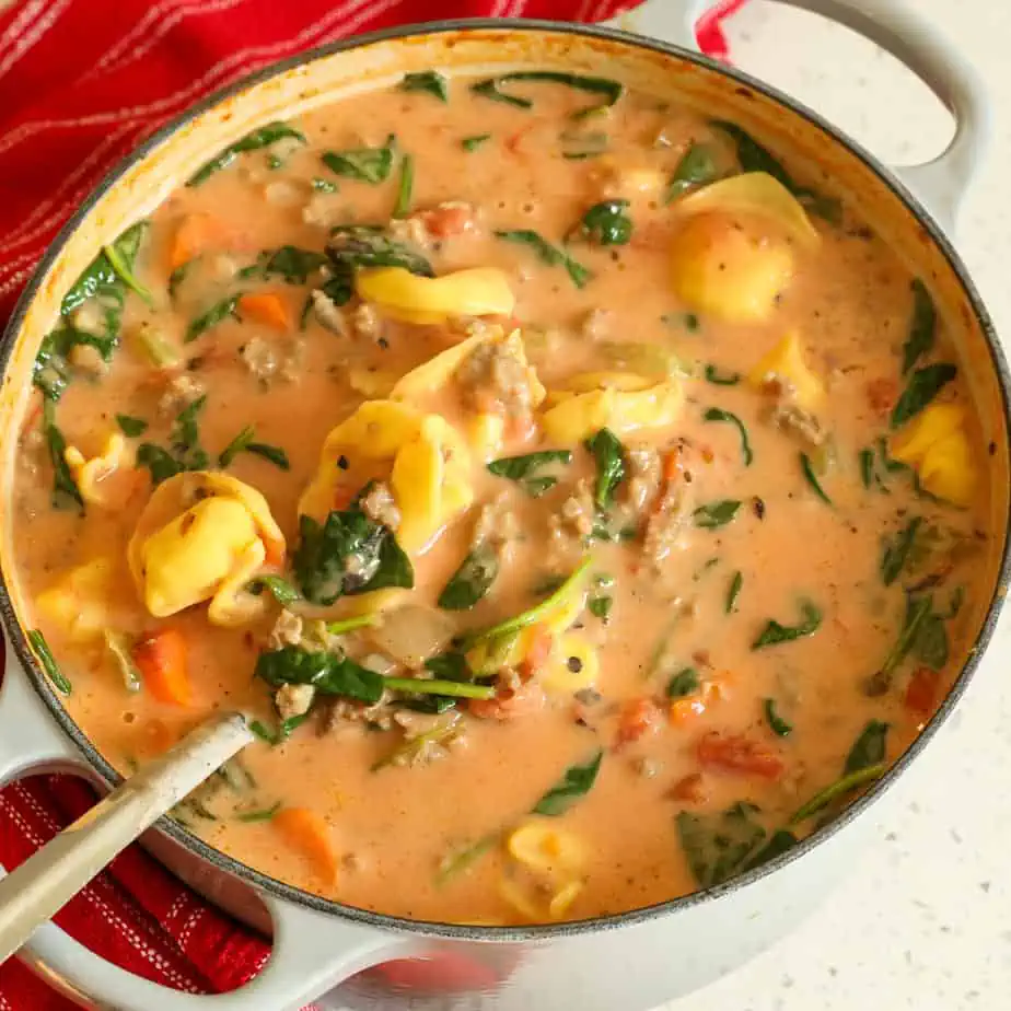 Creamy Tortellini Soup