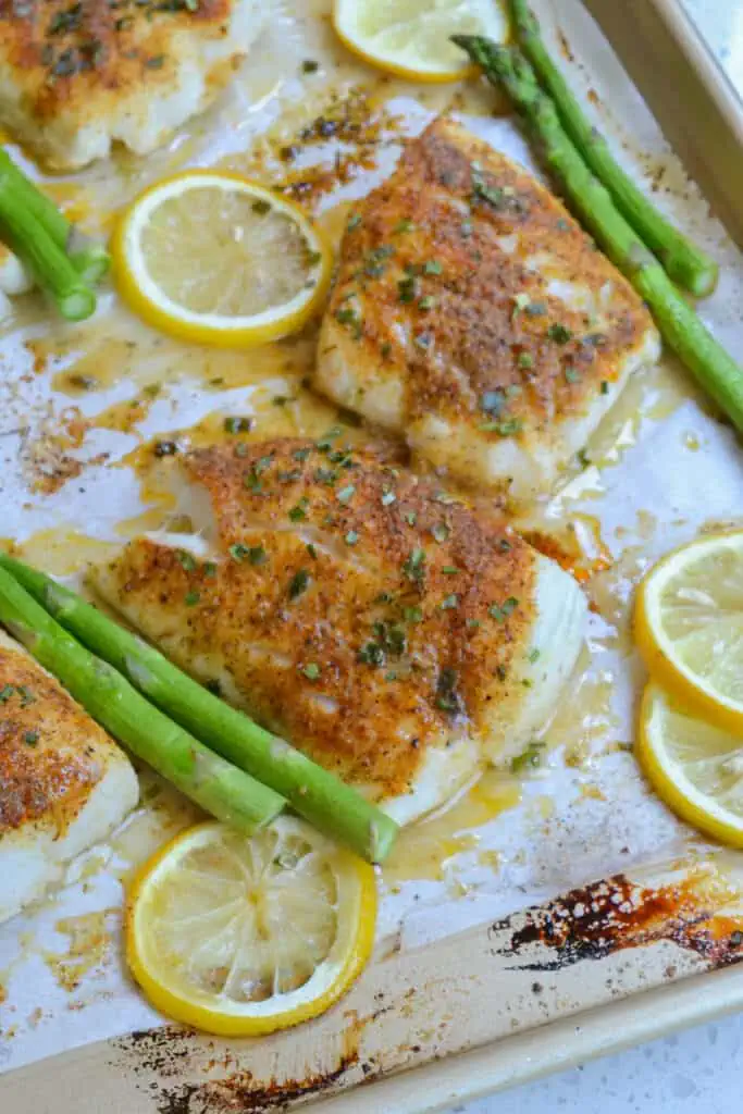 A deliciously simple Lemon Pepper Baked Cod that is on the table in less than 15 minutes, making it ideal for a busy weeknights. Enjoy this flavorful recipe with fresh roasted veggies or lemon rice.