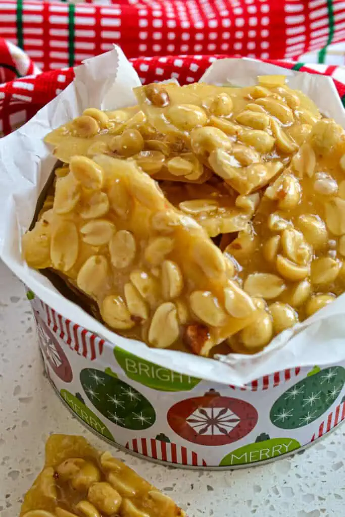 This tasty treat is the ultimate sweet and salty combination and it will remind you of the brittle that grandma used to make. 