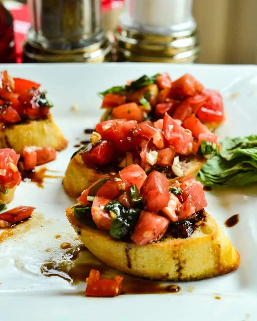 This easy Bruschetta appetizer brings out the best of the season in just a few simple steps. 