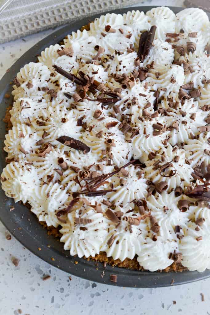 This decadent chocolate cream pie is perfect for potlucks, birthdays and neighborhood shindigs. 