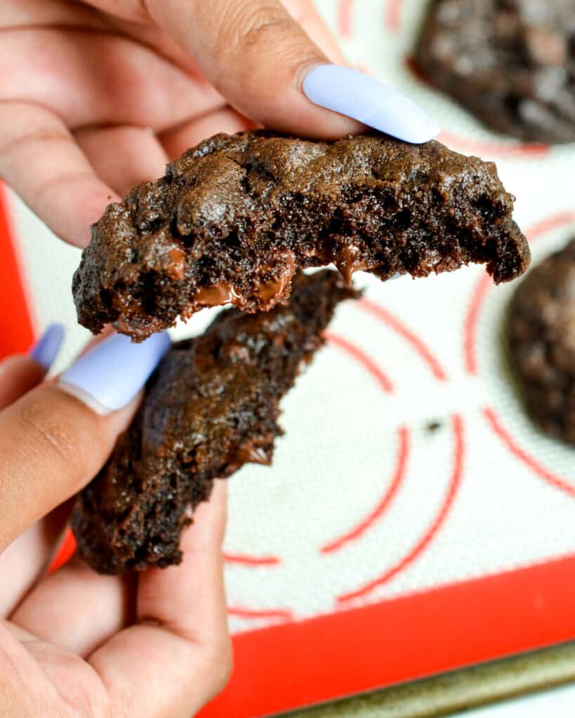 These Double Chocolate Chip Cookies are extremely addicting, 