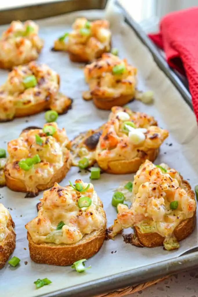 These Shrimp Toasts are a take-off on the Chinese Fried Shrimp Toast, only they are baked and have a Cajun twist. 