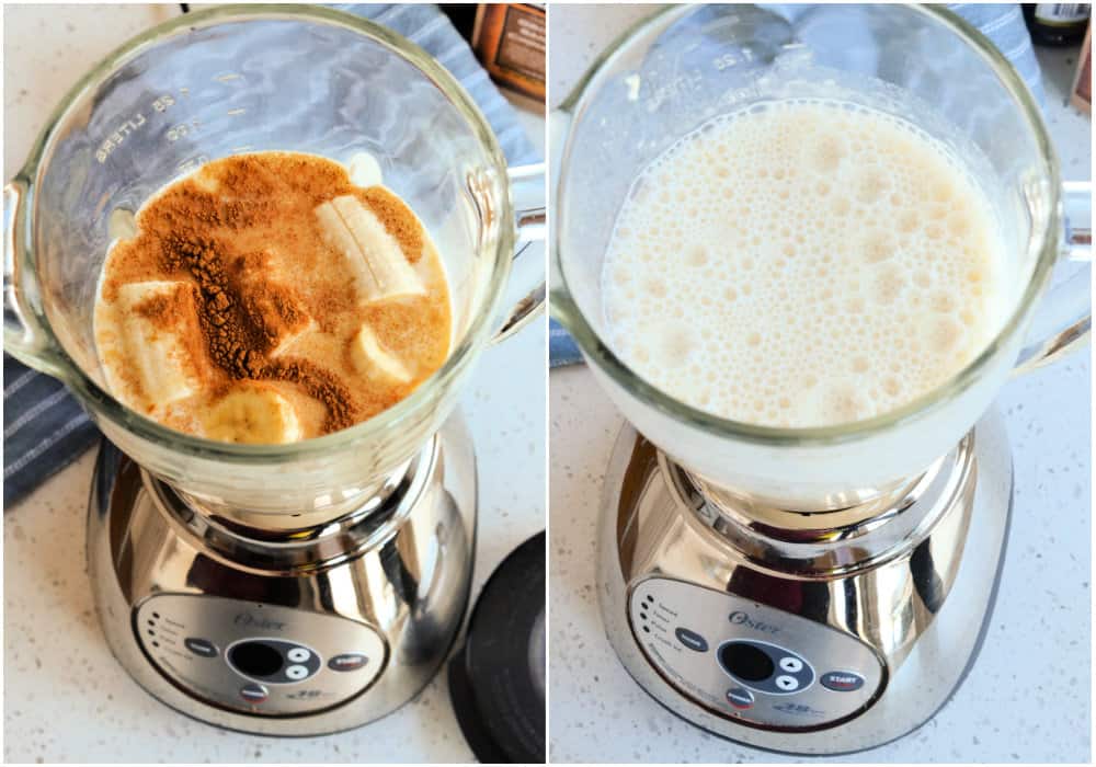 How to make Banana Milk Add the milk, banana, cinnamon, and vanilla to a blender and blend until smooth. Then, serve promptly. You can split the recipe in half and make it just for one or double it for four.