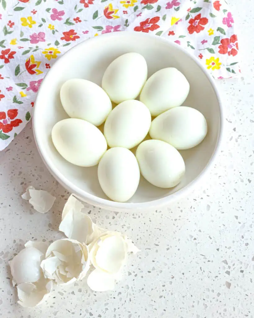 There are several ways to make hard boiled eggs, but I have two preferred ways, and steaming them is definitely my favorite. The eggs turn out flawless every time, with shells that practically fall off them.