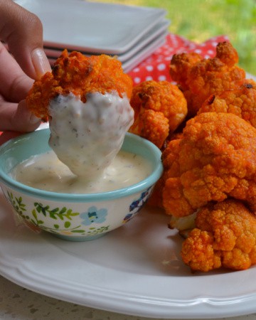 Buffalo Cauliflower Bites