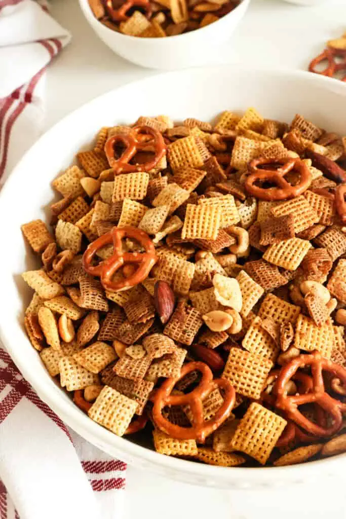Customize your Chex Mix with your favorite ingredients and enjoy a tasty and budget-friendly snack. 