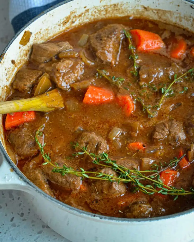 Irish stew is perfect for a cozy night in. It is always a huge hit, so flavorful and incredibly easy to make.  