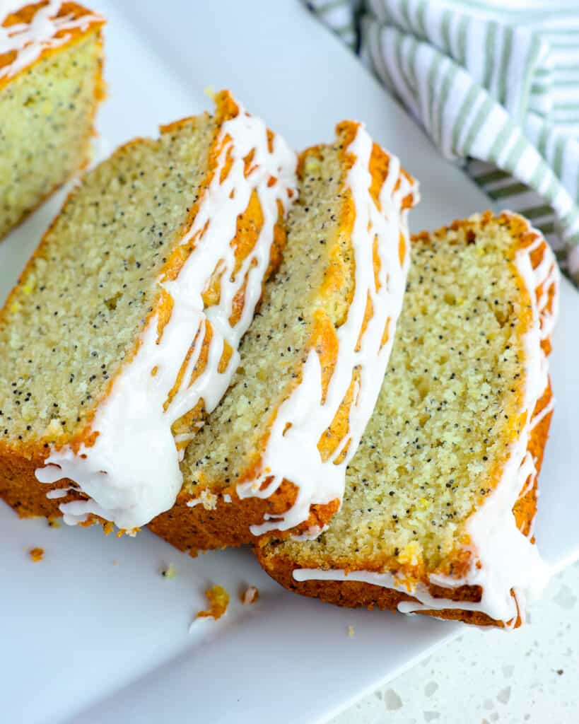 This glazed Lemon Poppy Seed Bread is loaded with fresh lemon zest, lemon juice, poppy seeds, and a touch of sour cream for added moisture and flavor.