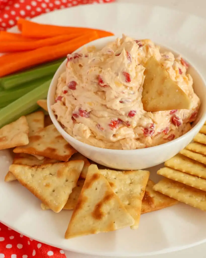 This quick and easy flavor packed Southern Pimento Cheese takes less than ten minutes to make