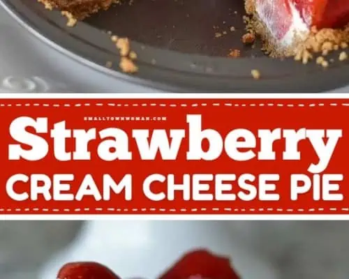 Strawberry Cream Cheesecake Pie