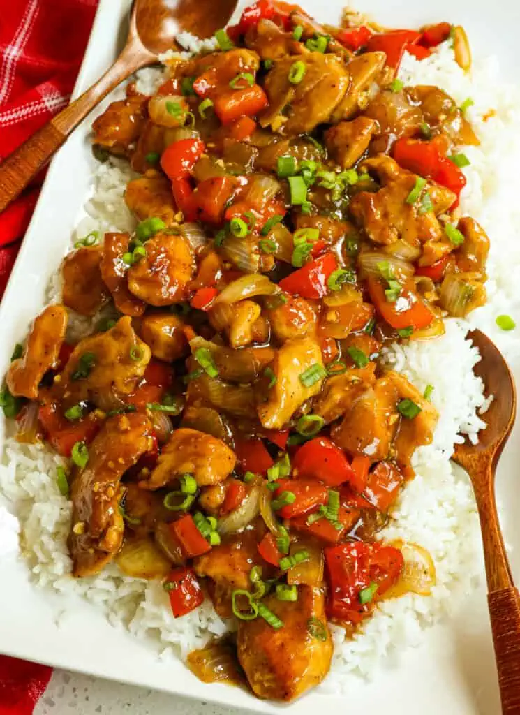 This tasty dish is so much better than takeout and delicious over white rice or Chinese noodles. 