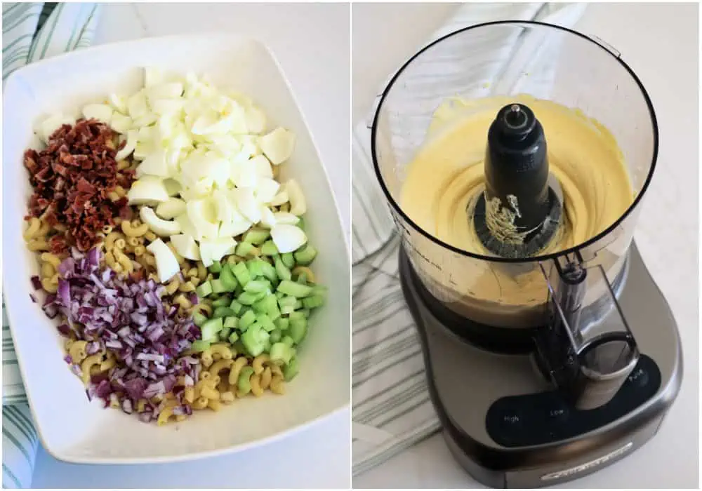 How to make deviled egg pasta salad