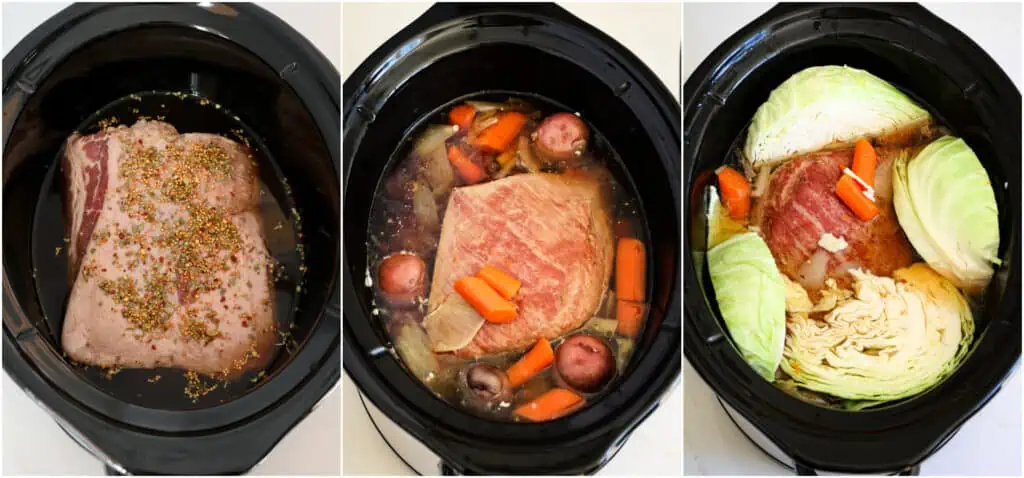How to make corned beef and cabbage in the slow cooker