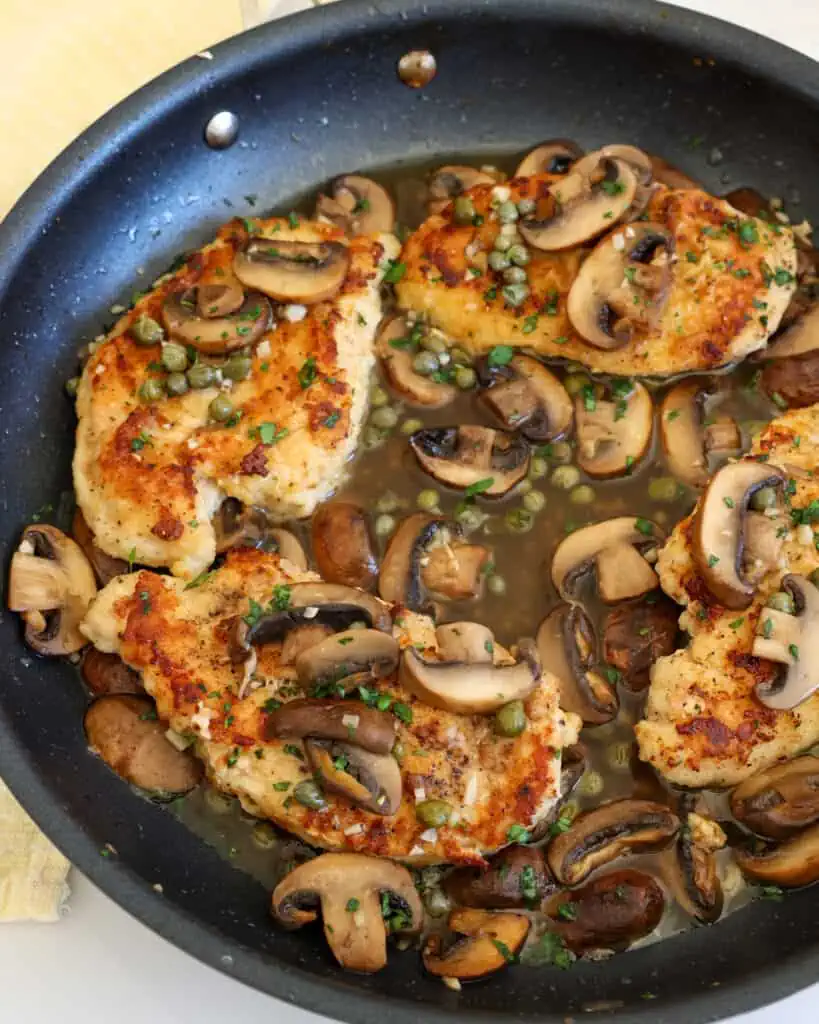 This delicious chicken scallopini is packed with flavor from tangy capers and zesty lemon.