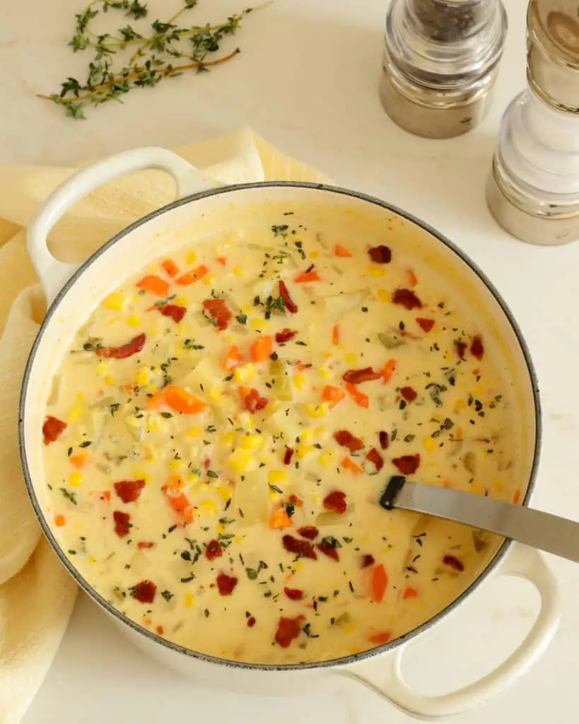 Warm, creamy, and packed with flavor, this corn chowder recipe is a must-try for anyone who loves comfort food. 