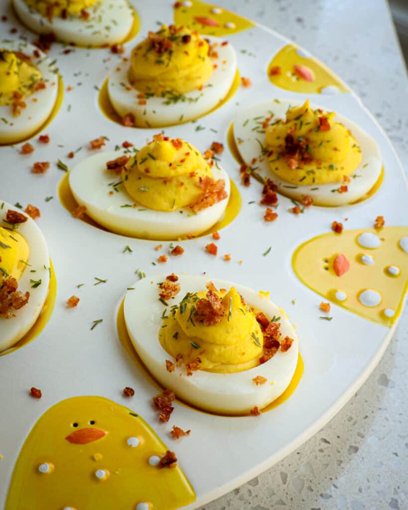 Classic Deviled Eggs are the most delicious accompaniment for your Easter meal, brunch, barbecue, or potluck.