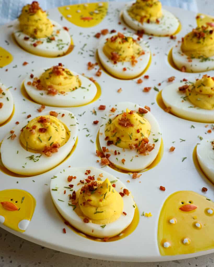 Classic Deviled Eggs are the most delicious and fun accompaniment for your Easter meal, brunch, barbecue or potluck.