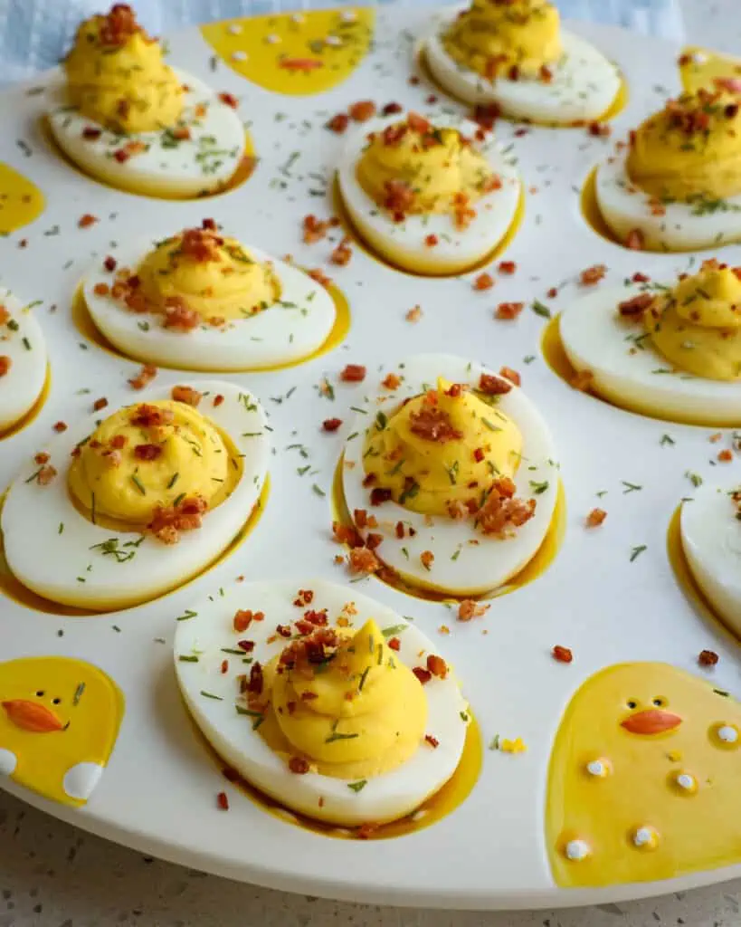 Classic Deviled Eggs are the most delicious and fun accompaniment for your Easter meal, brunch, barbecue or potluck.