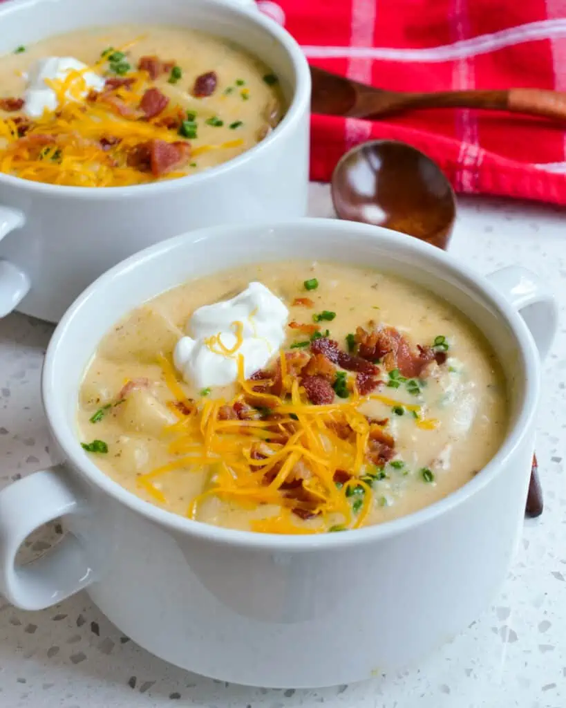 Loaded Potato Soup is a favorite in our house and a frequent request from my son.