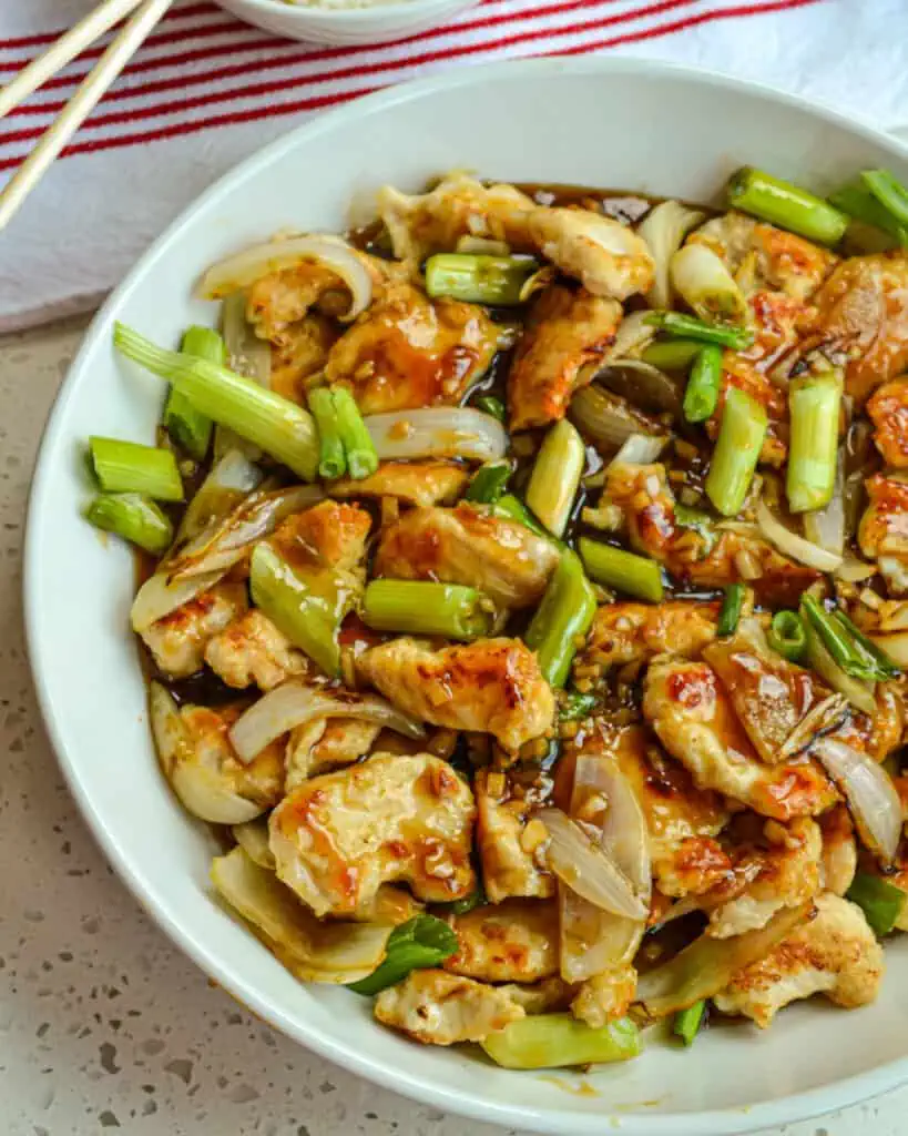 Mongolian Chicken takes less than 30 minutes to make, and it tastes so much better than takeout.  