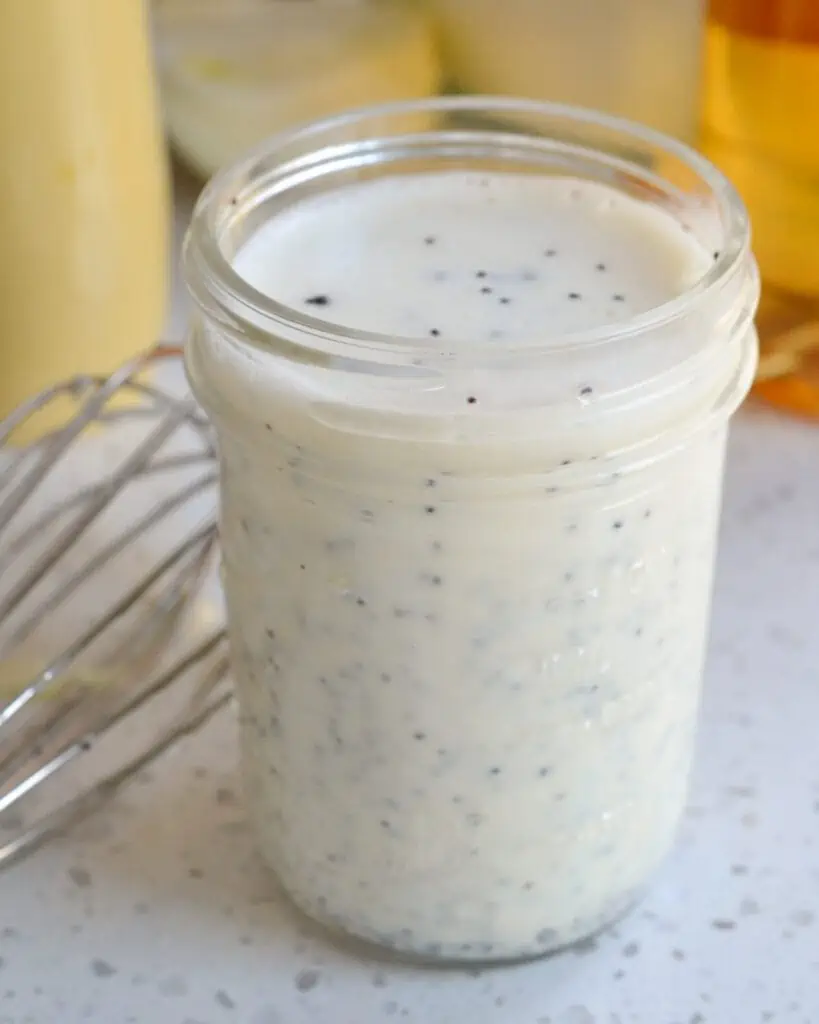 Homemade sweet and creamy poppyseed dressing. 