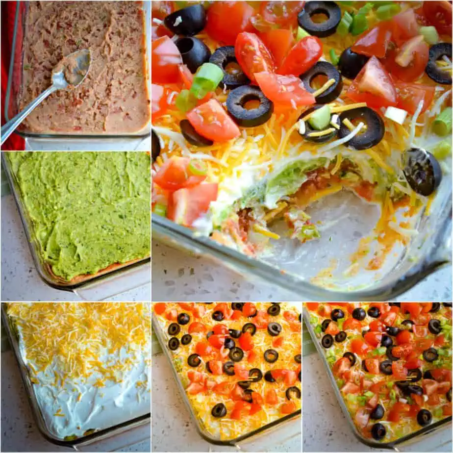 7 layer dip has seven delicious and easy layers. 