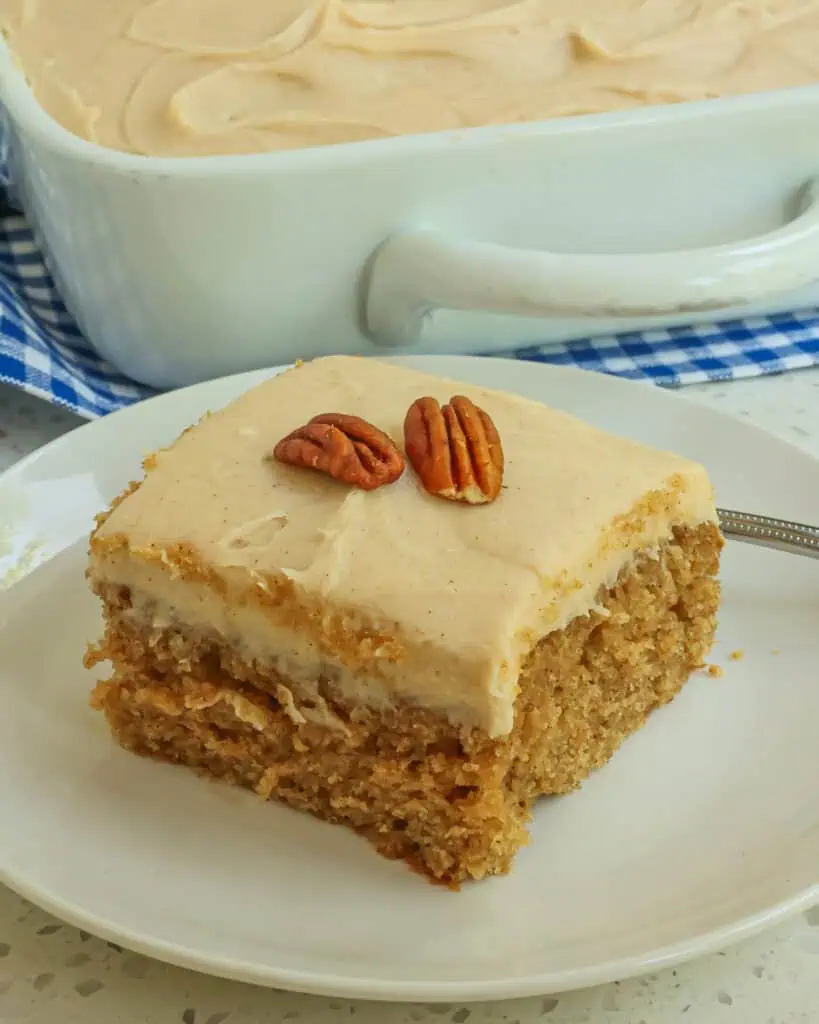 This applesauce cake has so much incredible flavor and it is even better the day after it has been baked.