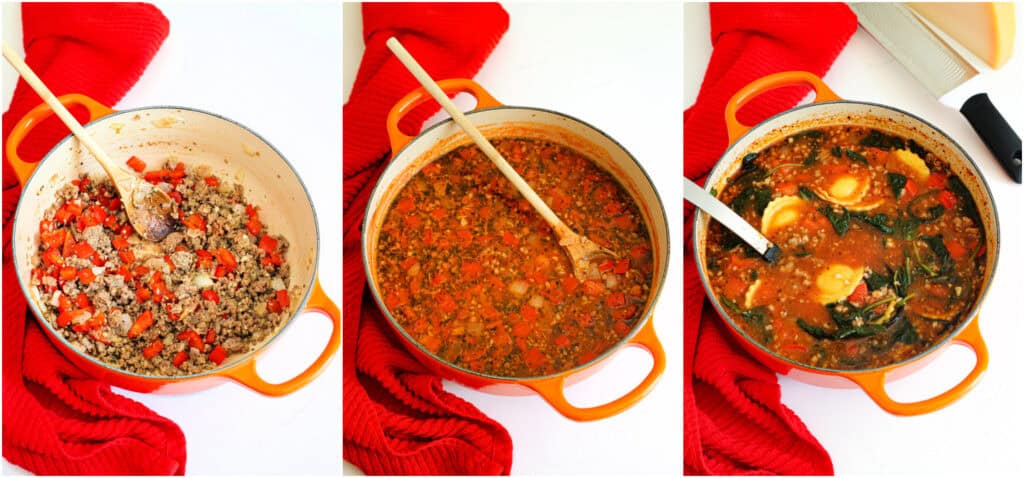How to make ravioli soup