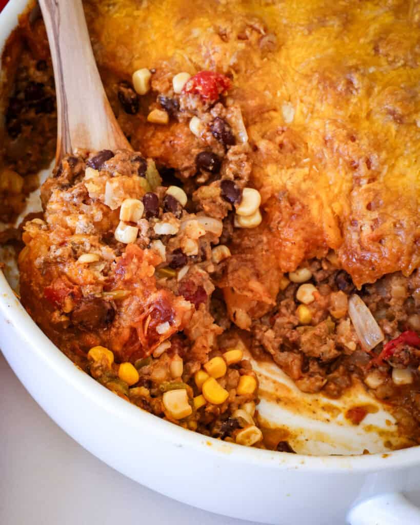 Satisfy your hunger with this mouth-watering cowboy casserole recipe. Packed with hearty ingredients like ground beef, beans, and corn, this dish is sure to become a family favorite. 
