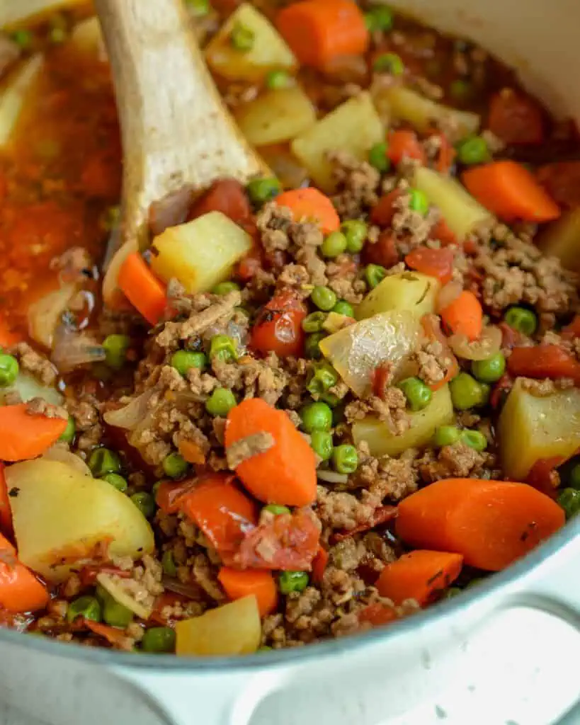Hamburger Stew is full of natures wholesome goodness and a hearty satisfying meal that the whole family can enjoy. 