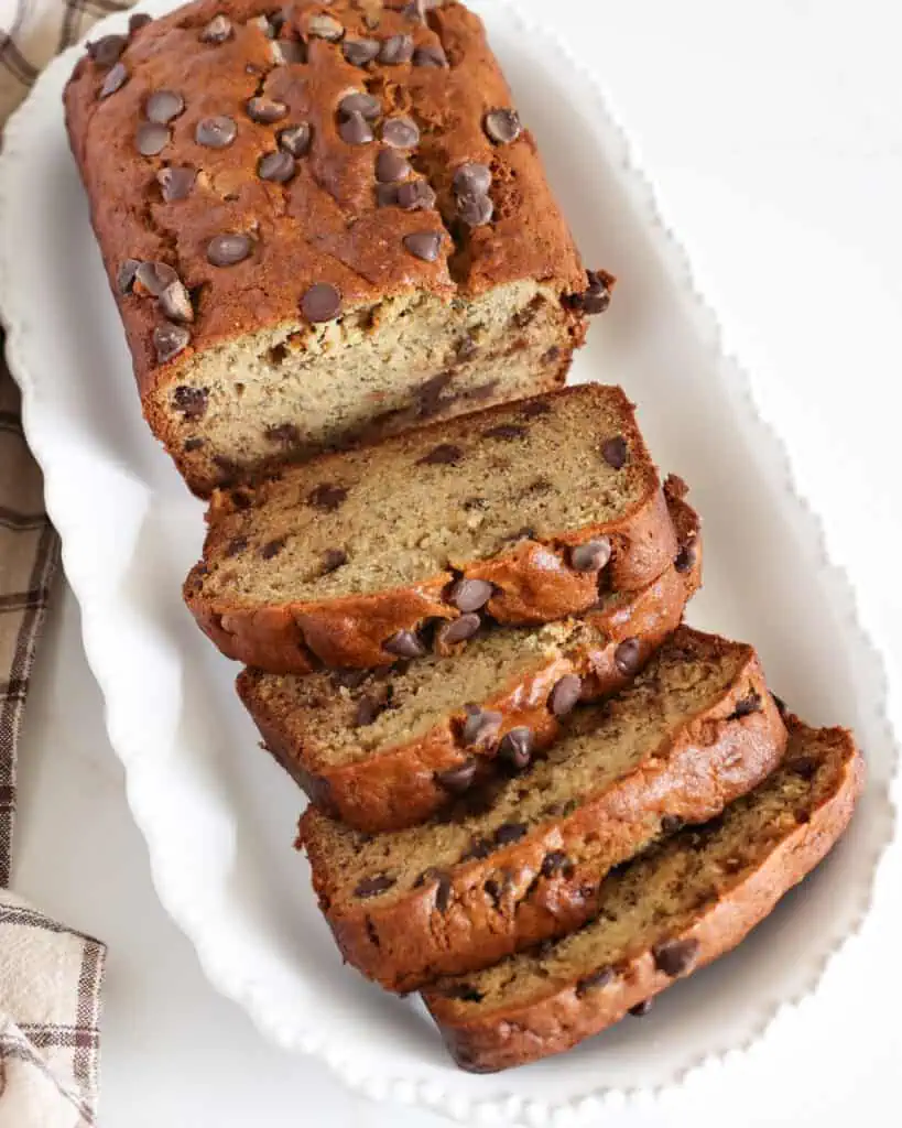 Peanut Butter Banana Bread is a super easy quick bread that your family will love.  For more diverse flavor add walnuts, pecans or chocolate chips.