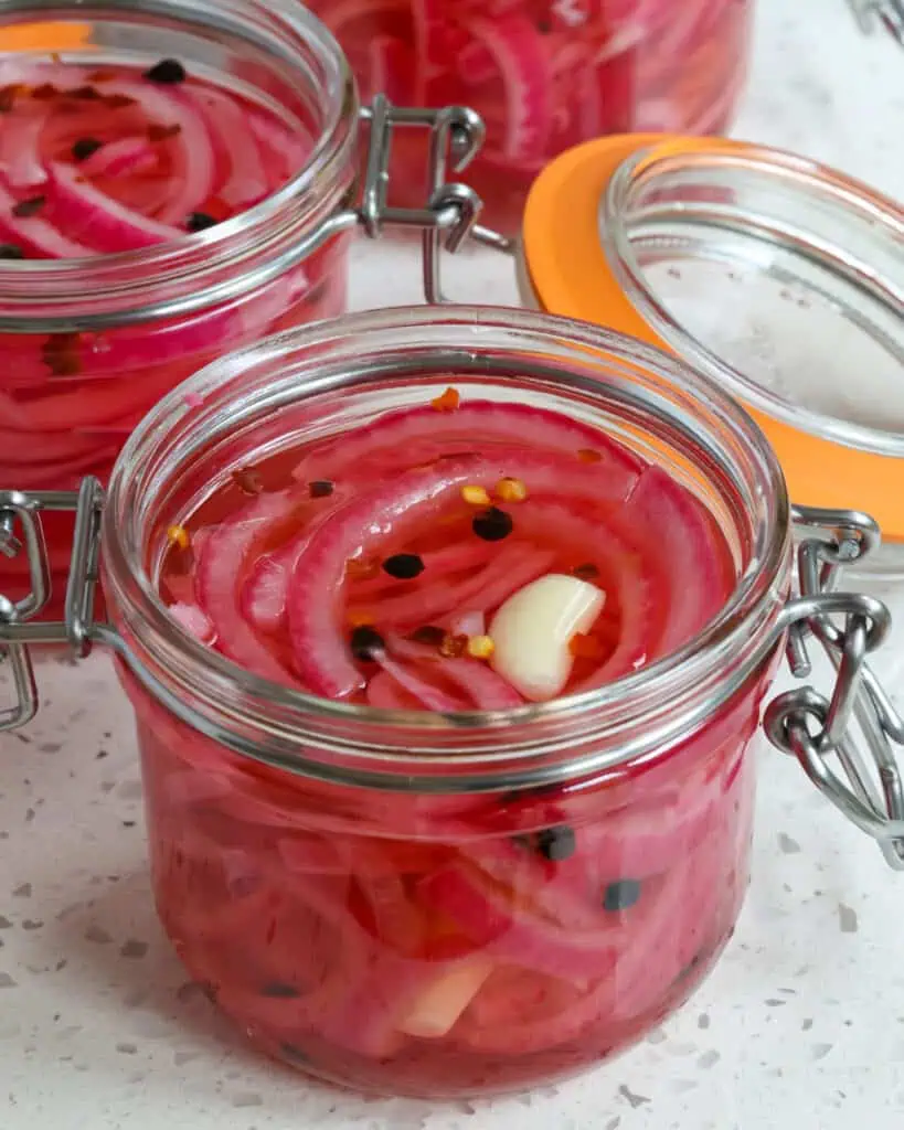 Spice up your meals with this simple and tasty pickled red onions recipe.
