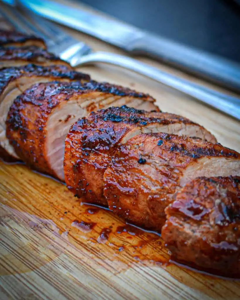This dry rub Grilled Pork Tenderloin is easy enough for a weeknight meal and fancy enough for company!! 