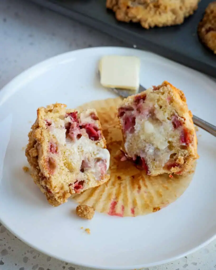 These freezer friendly on the go fresh strawberry muffins will keep things moving in the morning.