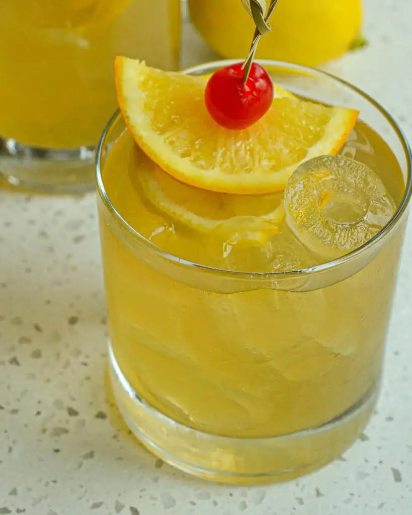 This delectable three ingredient Whiskey Sour cocktail is both easy and refreshing, making it one of our go-to cocktails for spring and summer.