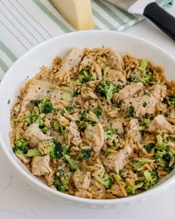 Creamy Chicken and Orzo
