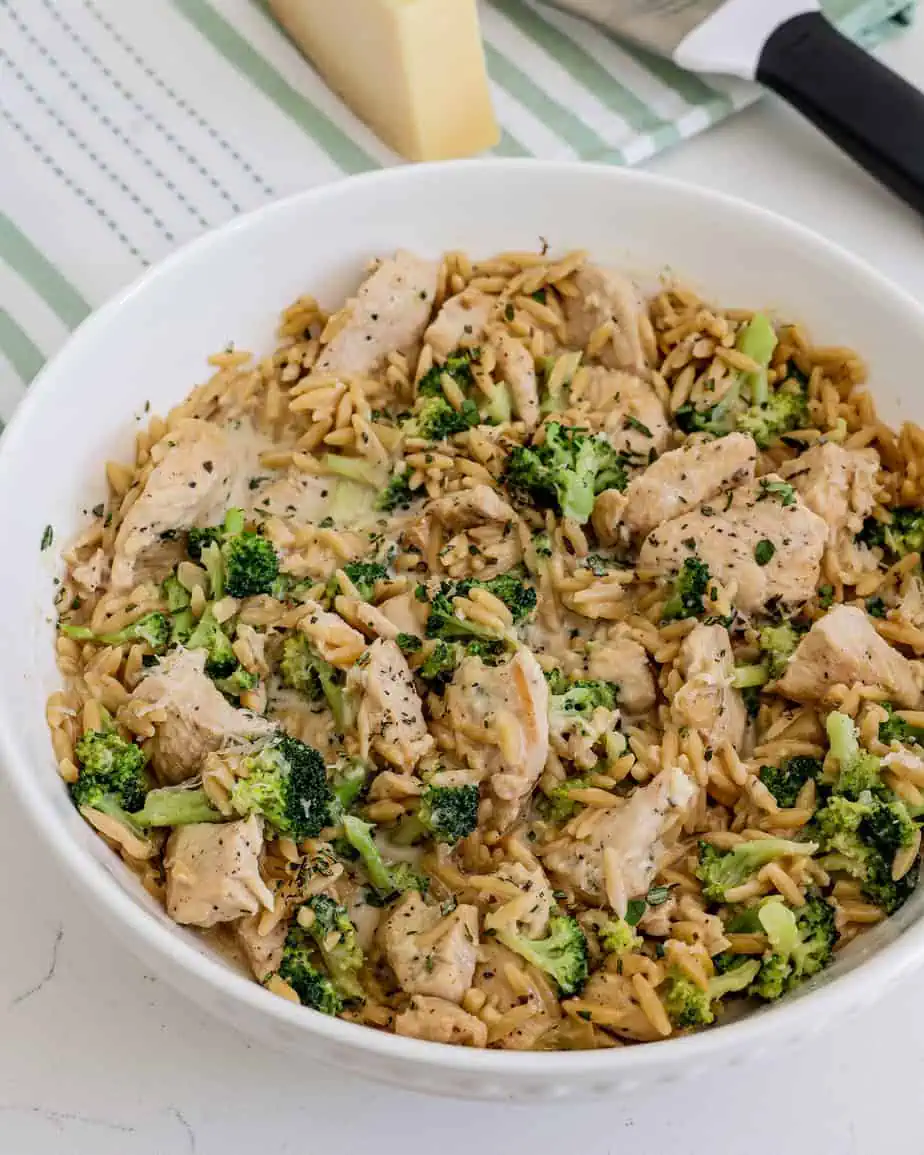 Creamy Chicken and Orzo