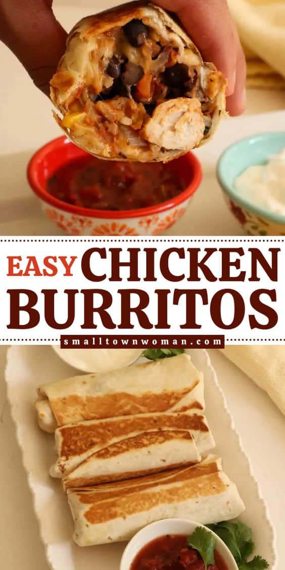 Easy Chicken Burritos