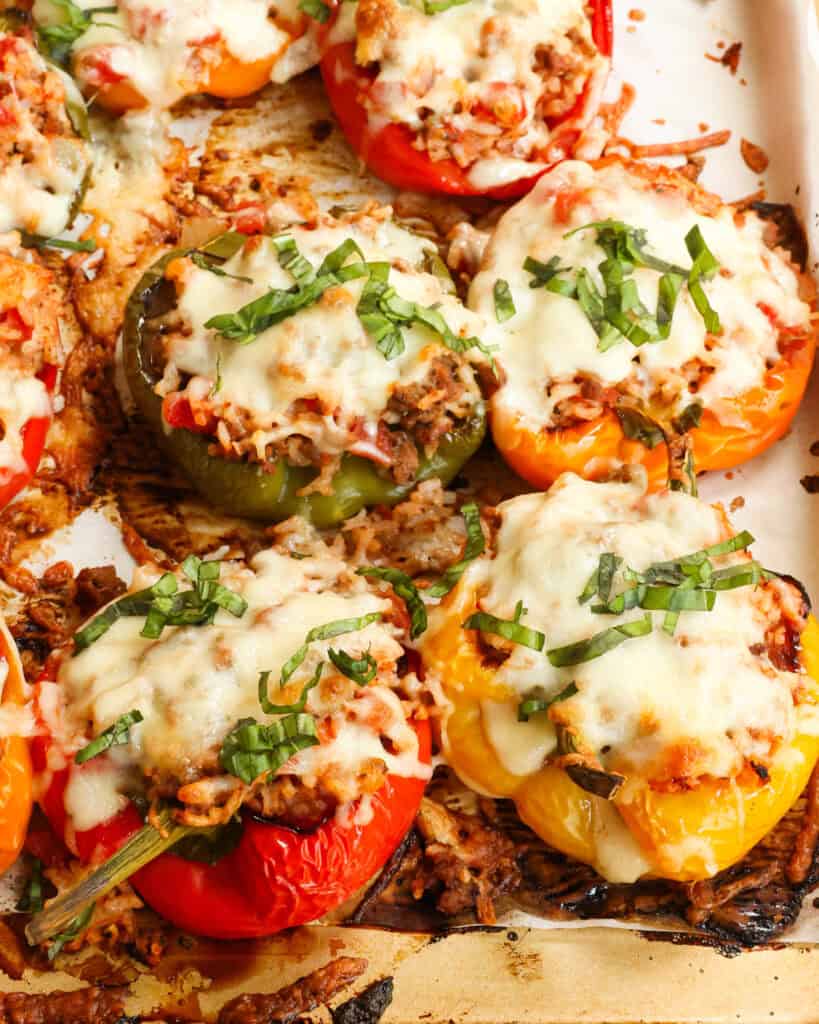 Ground Beef Stuffed Bell Peppers