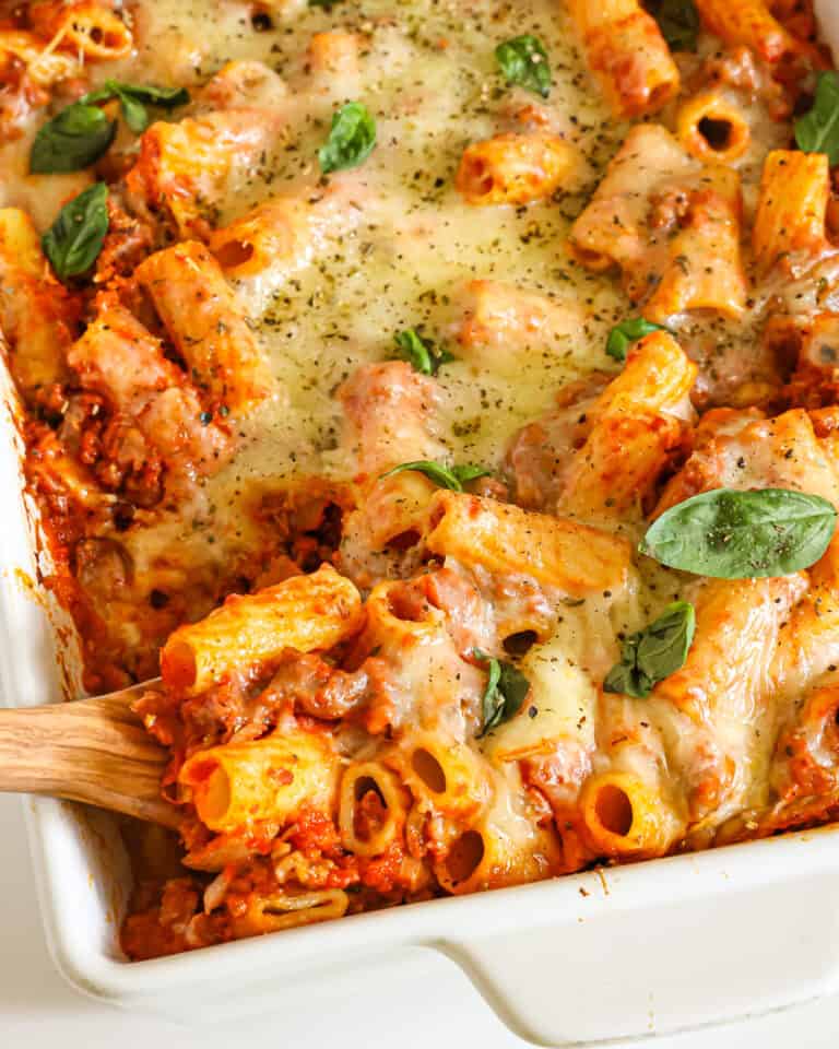 Charlie Rigatone Baked Rigatoni Recipe (So Easy)