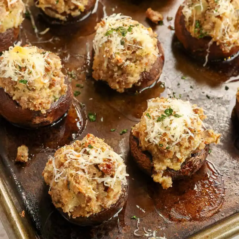 Sausage Stuffed Mushrooms