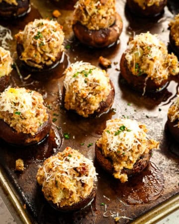 Sausage Stuffed Mushrooms