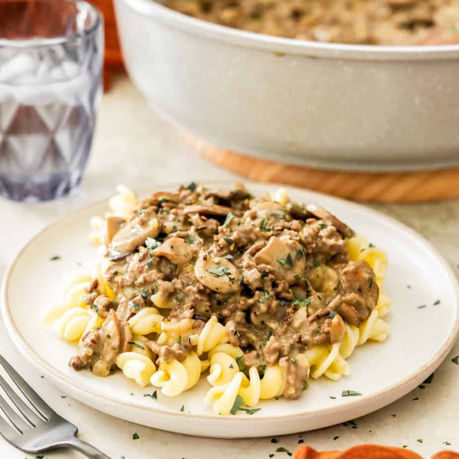 Ground Beef Stroganoff