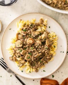 Ground Beef Stroganoff
