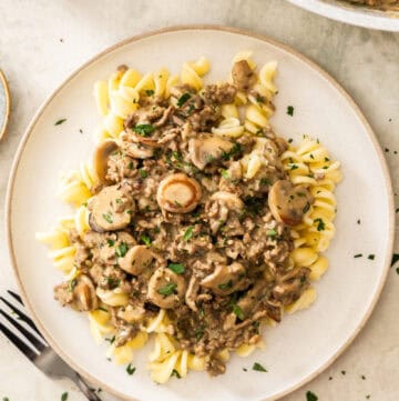 Ground Beef Stroganoff
